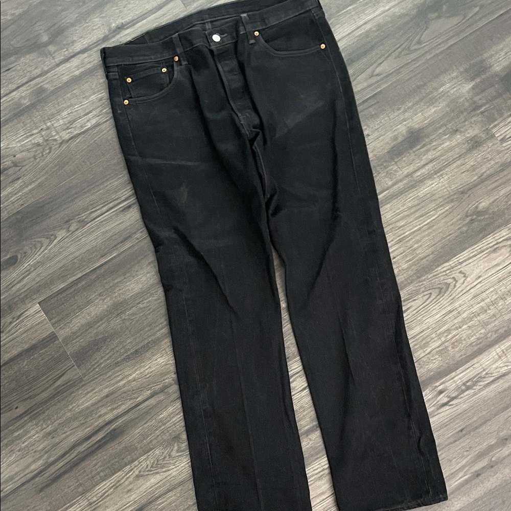 Levi's Men's Jet Black Straight Jeans